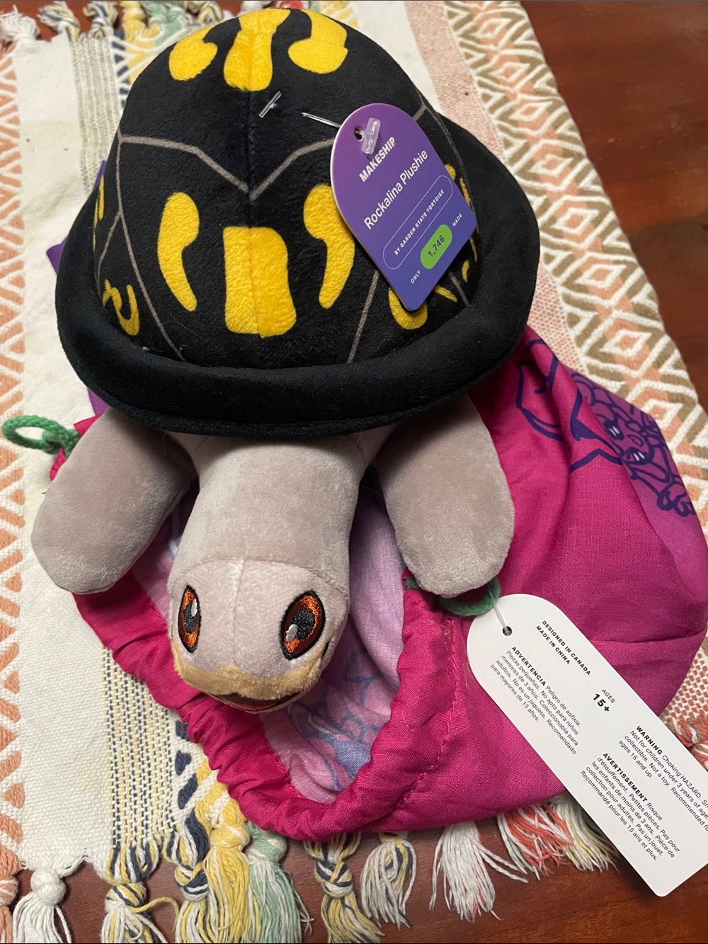 Rockalina Plushie - Black & Gray